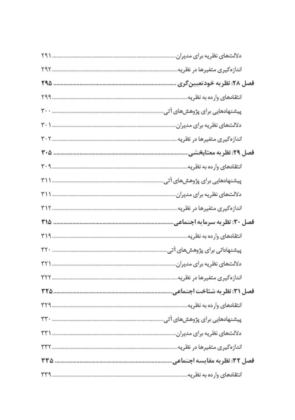 کتاب نظریه های سازمان و مدیریت