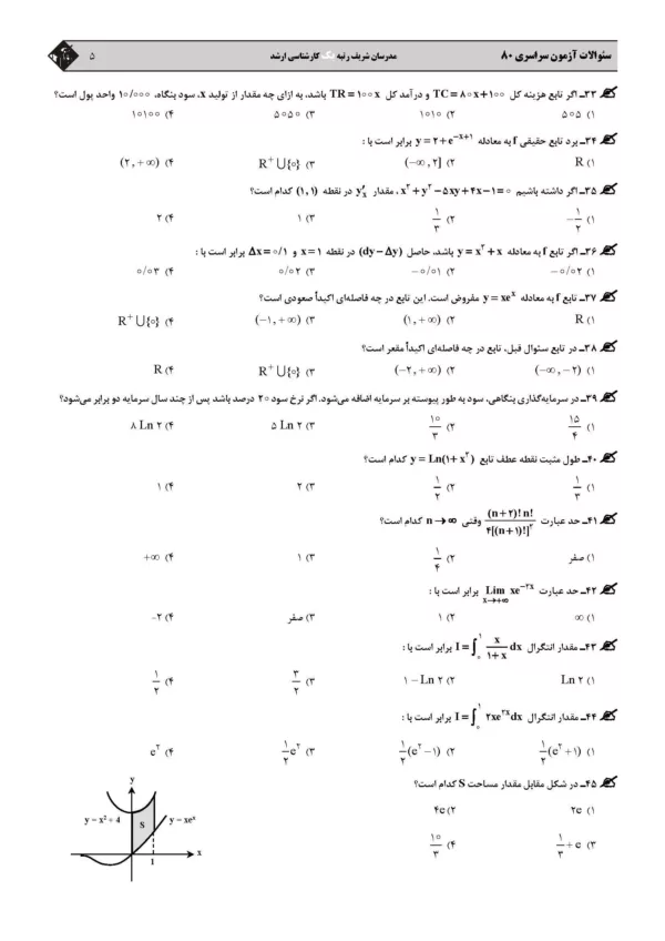 کتاب مجموعه سوالات آزمون های حسابداری با پاسخ تشریحی مدرسان شریف