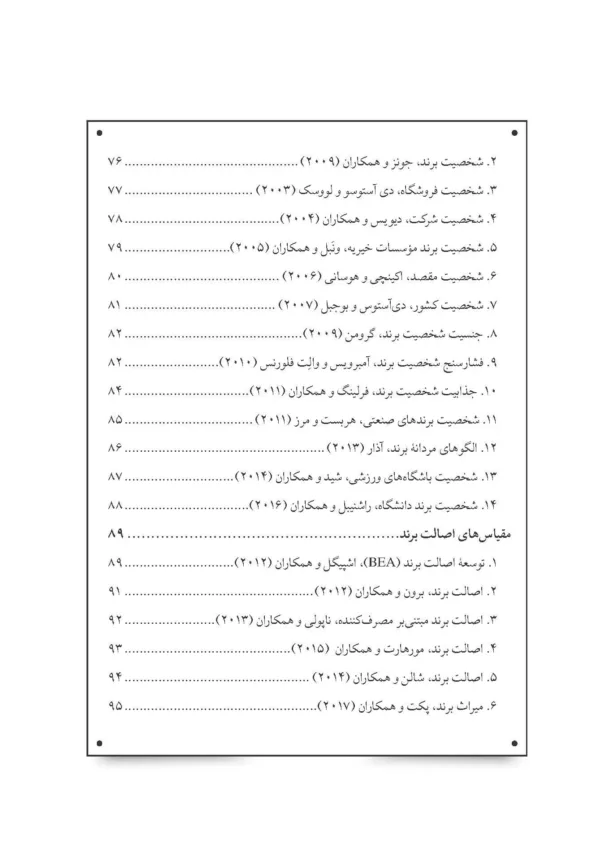 کتاب مجموعه پرسش نامه های مدیریت برند