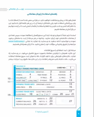 کتاب ژورنال معاملاتی ثبت و تحلیل معاملات در بازارهای پول و سرمایه