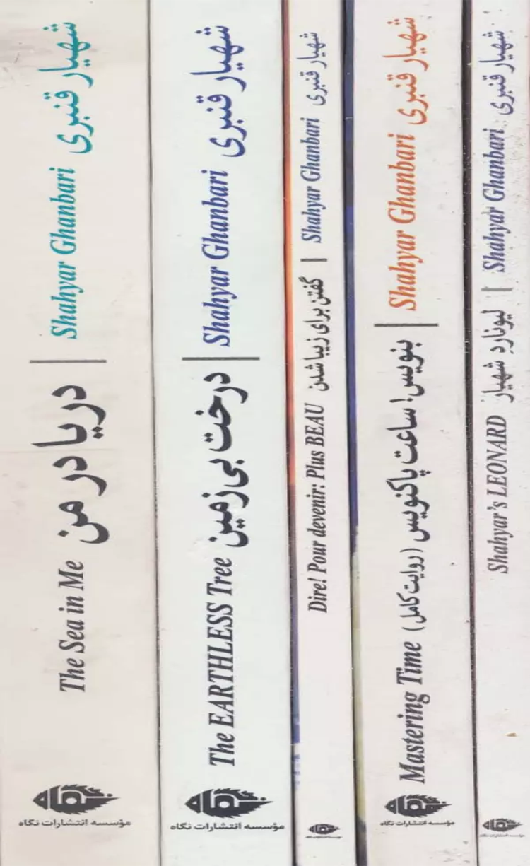 کتاب مجموعه پنج کتاب از شاعر شهیار قنبری (پنج حرف درشت در مشت) 1404 کتاب مجموعه پنج کتاب از شاعر شهیار قنبری (پنج حرف درشت در مشت) 1404